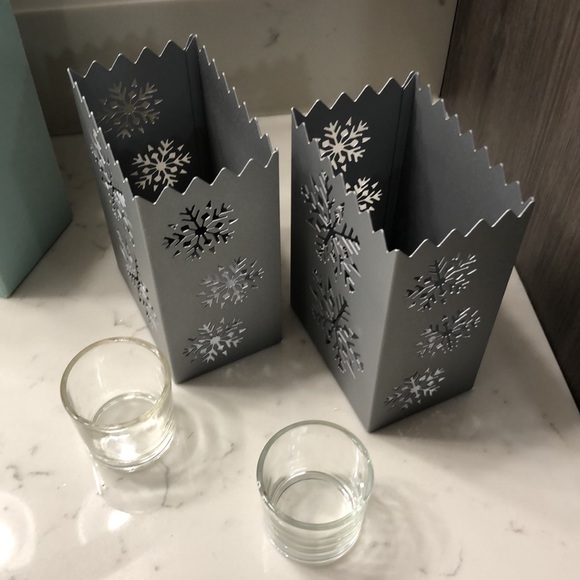 Retired Partylite Snowflake Luminaries - Picture 5 of 5